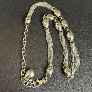 Anne Klein Two Tom Chain Elegant Silver and Gold Women's Belt